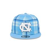 UNC New Era 950 Plaid Statement Flat Bill Snapback Cap